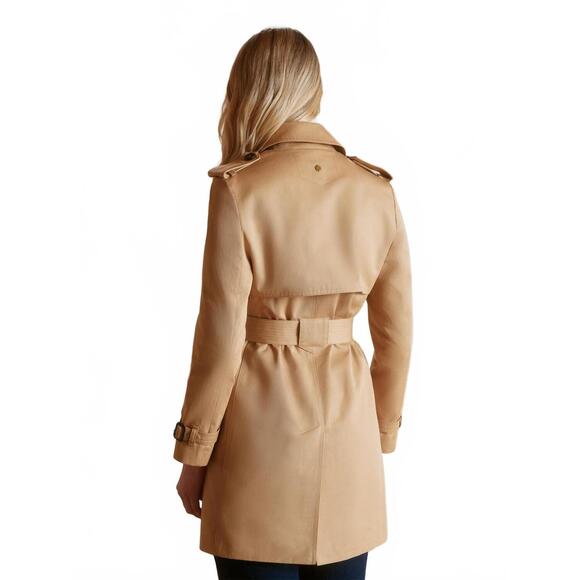 NEW FAIRFAX & FAVOR bailey trench coat in sand - Picture 2 of 4